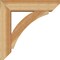 Ekena Millwork Thorton Slat Rough Sawn Bracket w/ Offset Brace, Western Red Cedar, 6"W x 22"D x 22"H BKT0604X22X22THR06RWR - alternate 2